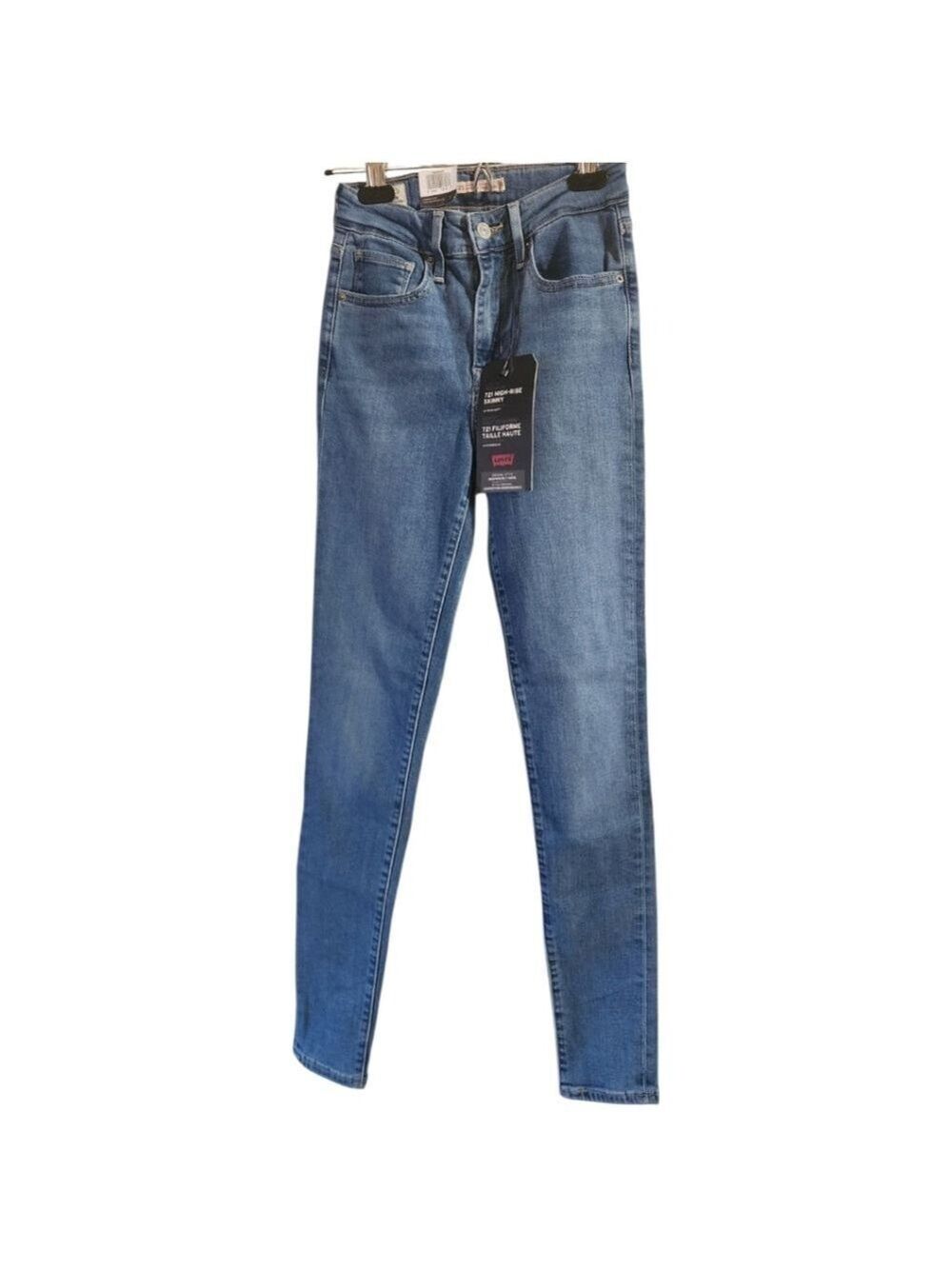 Levi’s Premium 721 High Rise Skinny Jeans 24 NWT Clean Girl